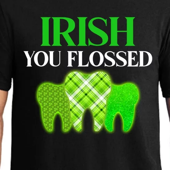 Irish You Flossed Funny St Patrick's Day Dental Dentist Gift Pajama Set