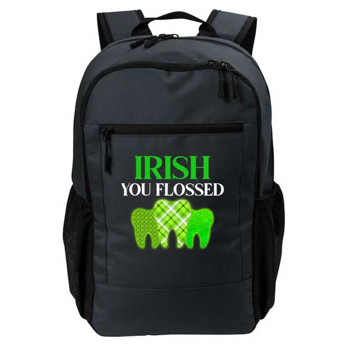 Irish You Flossed Funny St Patrick's Day Dental Dentist Gift Daily Commute Backpack