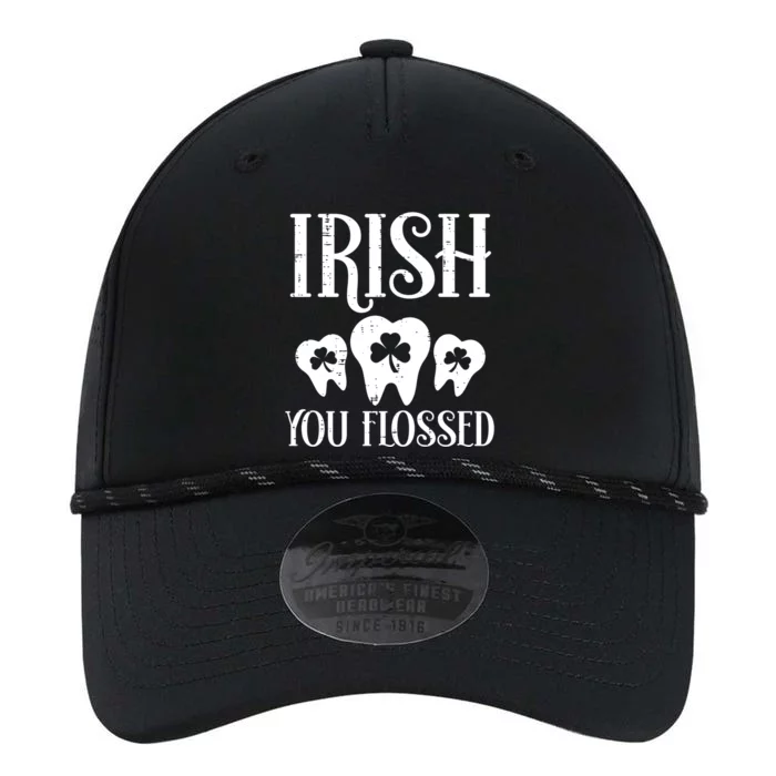 Irish You Flossed Teeth St Patricks Day Dentist Dental Asst Cool Gift Performance The Dyno Cap