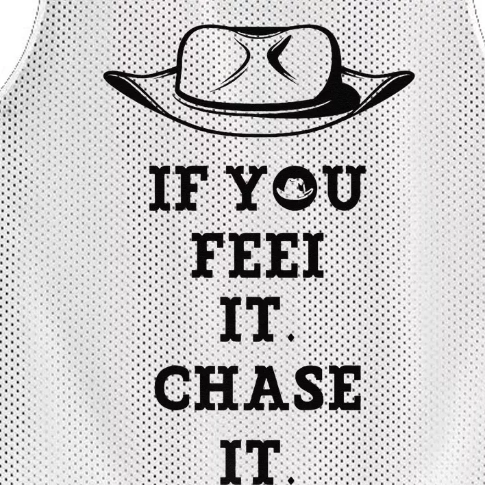 If You Feel It Chase It Premium Mesh Reversible Basketball Jersey Tank