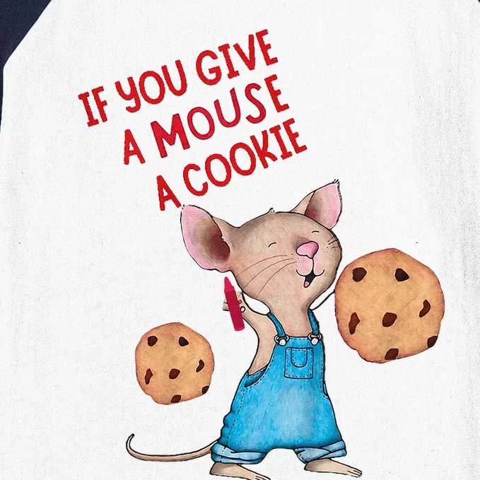 If You Give A Mouse A Cookie Birthday Baseball Sleeve Shirt