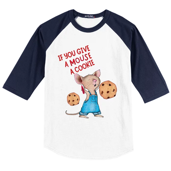 If You Give A Mouse A Cookie Birthday Baseball Sleeve Shirt