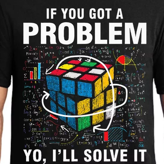 IF You Got A Problem Yo Ill Solve It Funny Speed Cubing Pajama Set