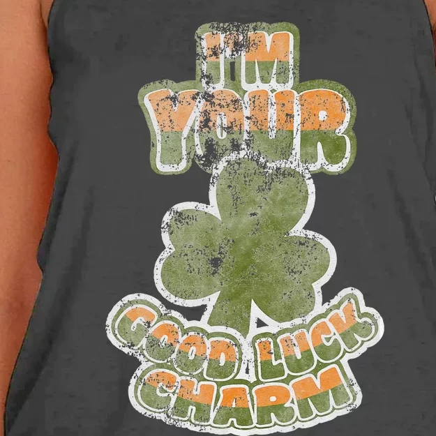 I'm Your Good Luck Charm Saint Patrick's Day Women's Knotted Racerback Tank