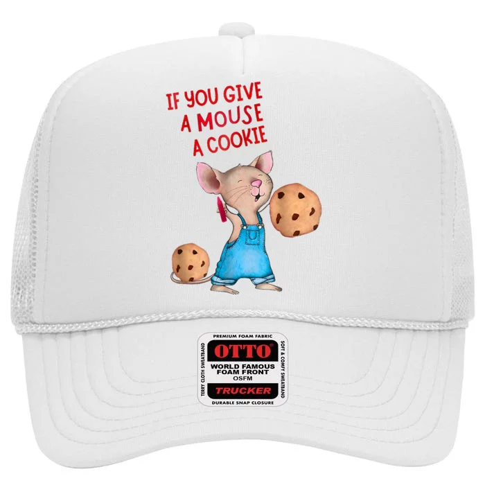 If You Give A Mouse A Cookie Costume Halloween High Crown Mesh Trucker Hat