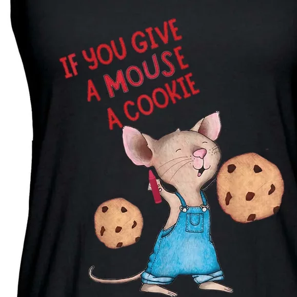 If You Give A Mouse A Cookie Ladies Essential Flowy Tank