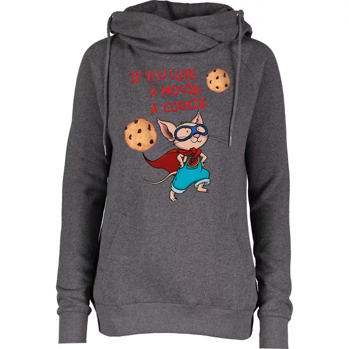 If You Give A Mouse A Cookie Hero Costume Womens Funnel Neck Pullover Hood