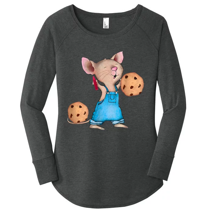 If You Give A Mouse A Cookie Costume Halloween Women's Perfect Tri Tunic Long Sleeve Shirt