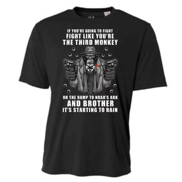 If You're Going To Fight Like You're Third Monkey Cooling Performance Crew T-Shirt