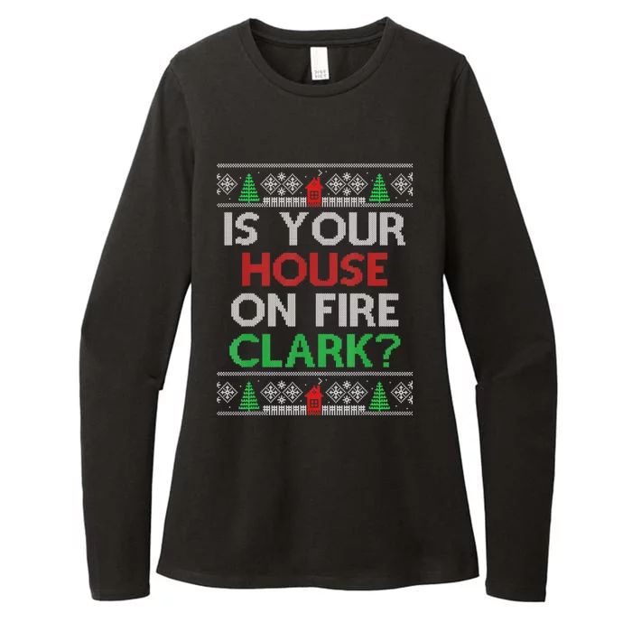 Is Your House On Fire Christmas Vacation Womens CVC Long Sleeve Shirt