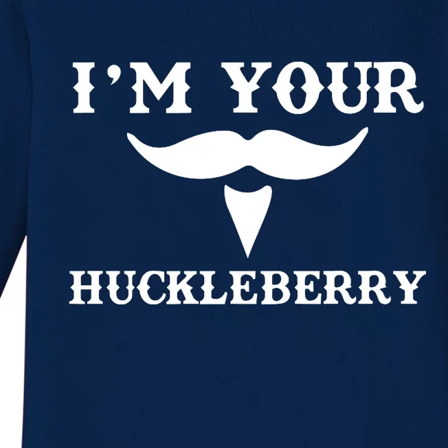 I'm Your Huckleberry Simple Design Baby Long Sleeve Bodysuit