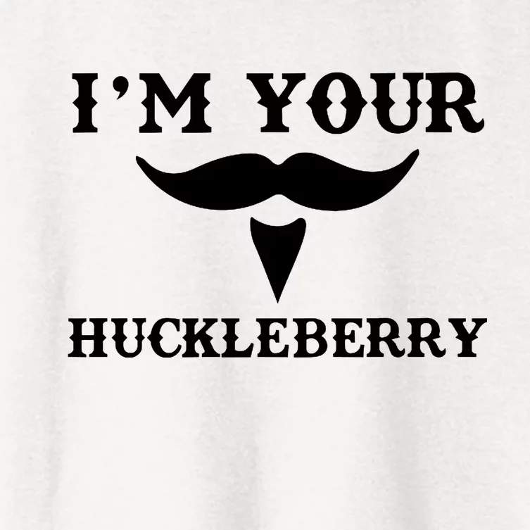 I'm Your Huckleberry Simple Design Women's Crop Top Tee