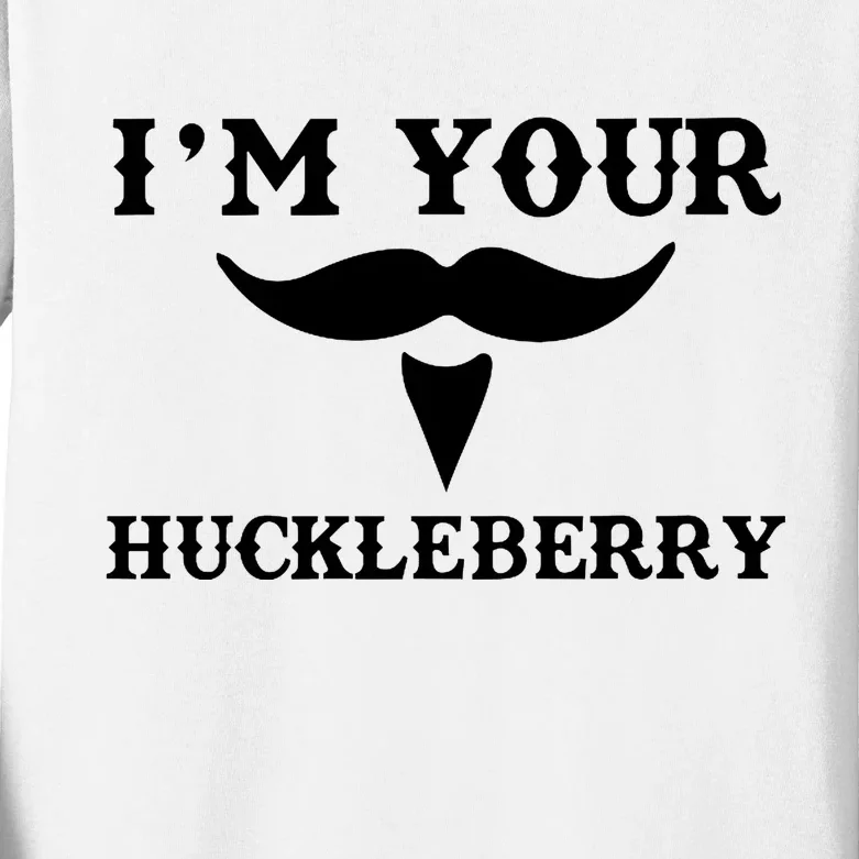 I'm Your Huckleberry Simple Design Kids Long Sleeve Shirt