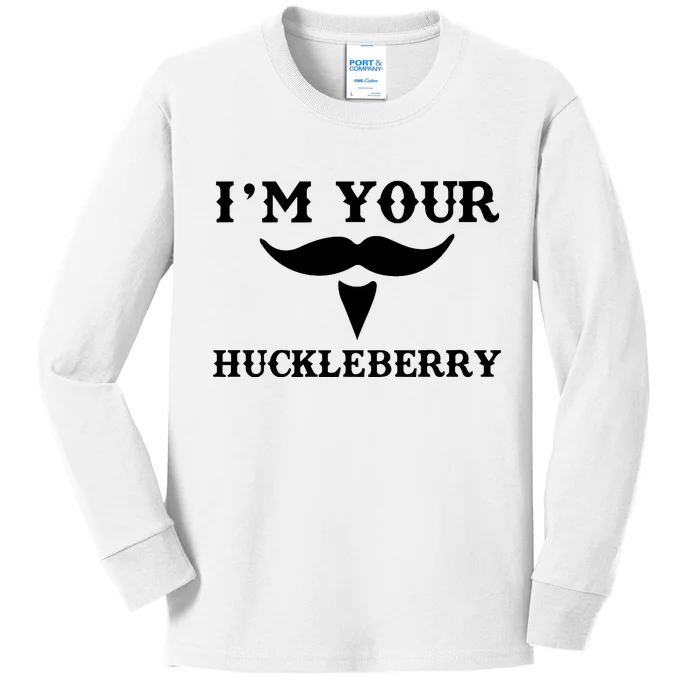 I'm Your Huckleberry Simple Design Kids Long Sleeve Shirt