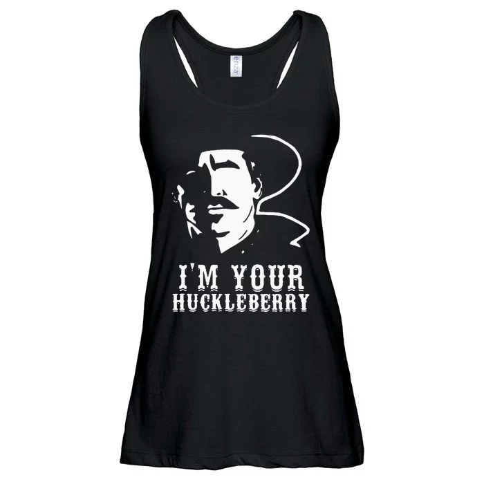 Im Your Huckleberry Cowboy Quote And Funny Sayings Ladies Essential Flowy Tank