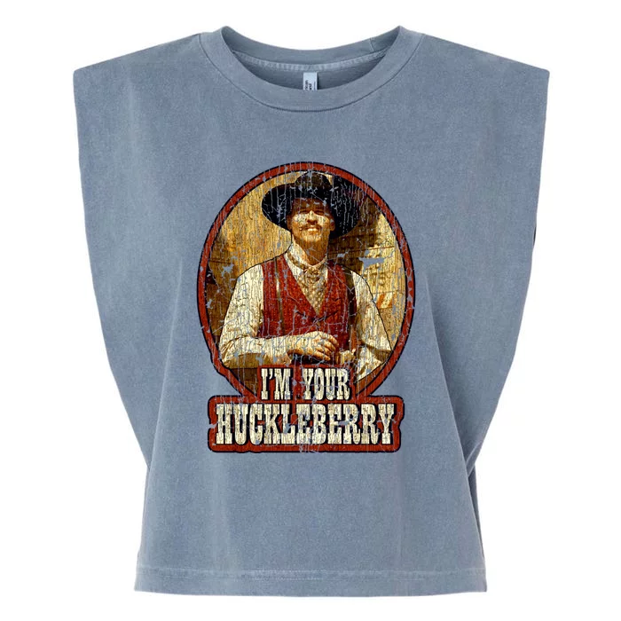 I'm Your Huckleberry Say When Doc Holiday Garment-Dyed Women's Muscle Tee