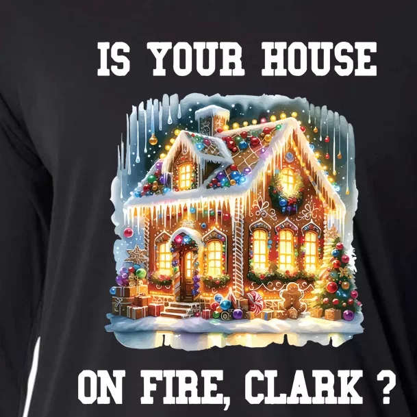 Is Your House On Fire Clark Griswold Christmas Cooling Performance Long Sleeve Crew