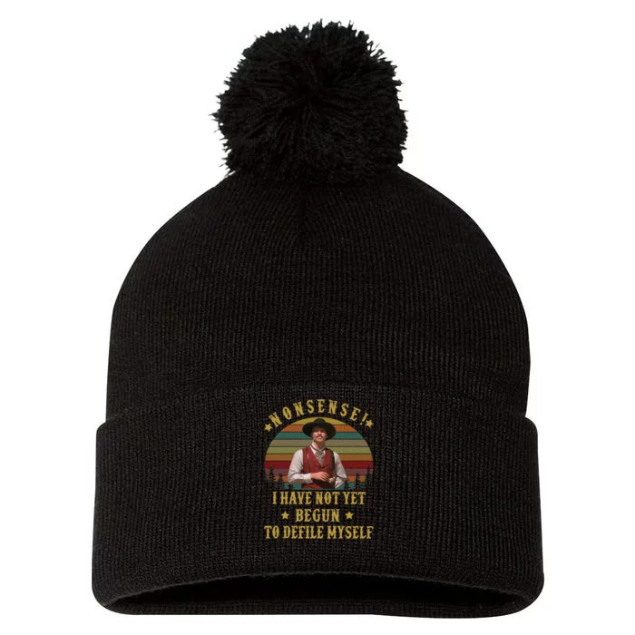 I'm Your Huckleberry, Say When, Doc Holiday Pom Pom 12in Knit Beanie