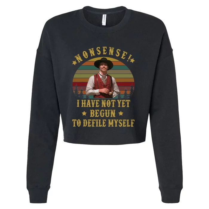 I'm Your Huckleberry, Say When, Doc Holiday Cropped Pullover Crew