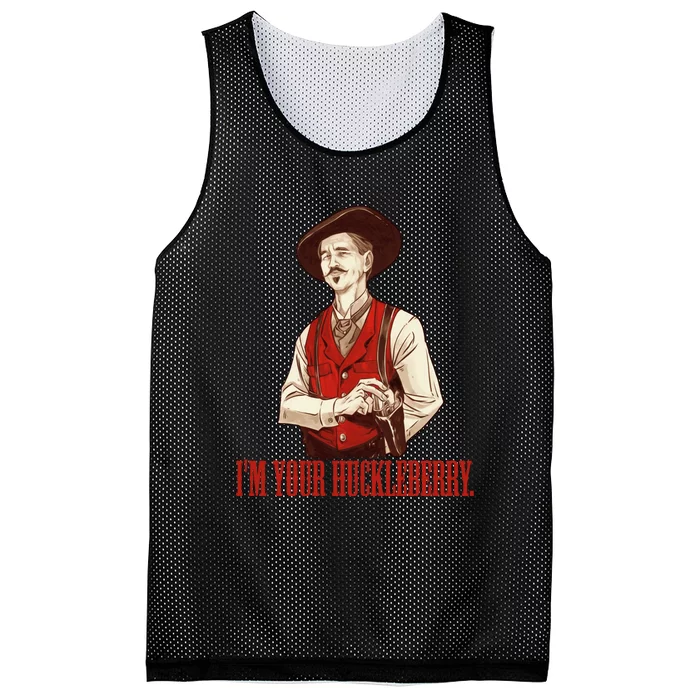 I'm Your Huckleberry Say When Doc Holiday Mesh Reversible Basketball Jersey Tank