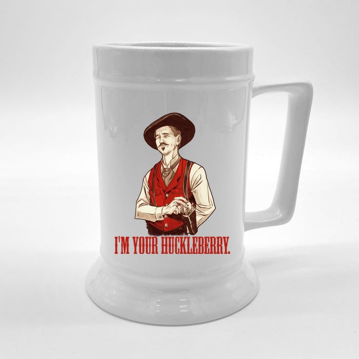 I'm Your Huckleberry Say When Doc Holiday Front & Back Beer Stein