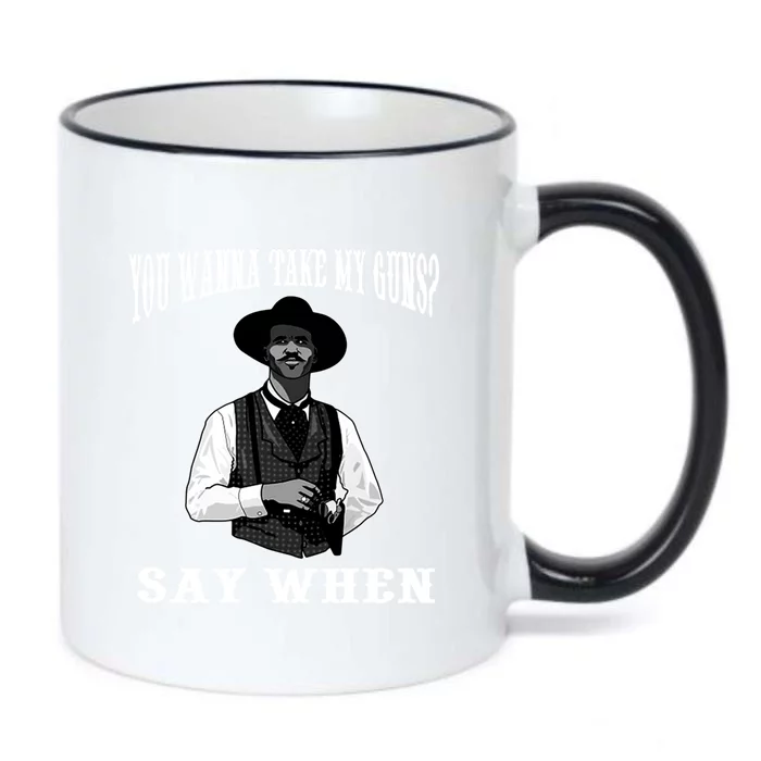 I'm Your Huckleberry Say When Doc Holiday Black Color Changing Mug