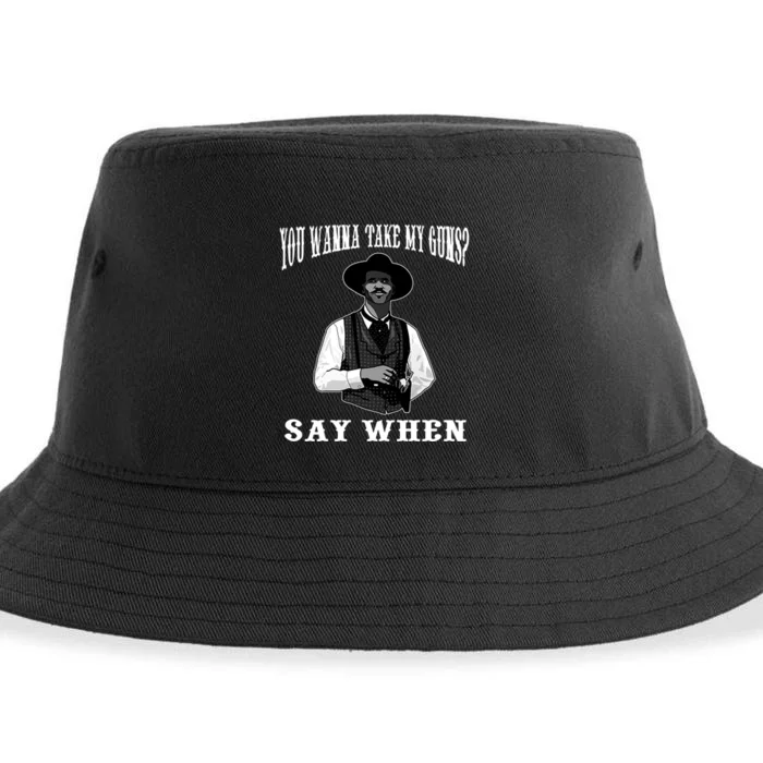 I'm Your Huckleberry Say When Doc Holiday Sustainable Bucket Hat