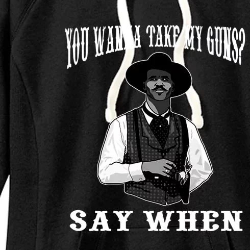 I'm Your Huckleberry Say When Doc Holiday Women's Fleece Hoodie