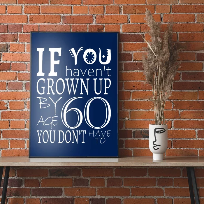 If You Haven't Grown Up By Age 60 Poster