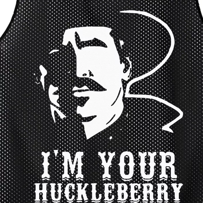 Im Your Huckleberry Cowboy Quote And Funny Sayings Mesh Reversible Basketball Jersey Tank