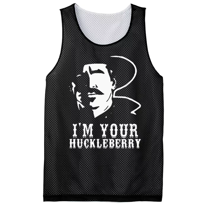 Im Your Huckleberry Cowboy Quote And Funny Sayings Mesh Reversible Basketball Jersey Tank