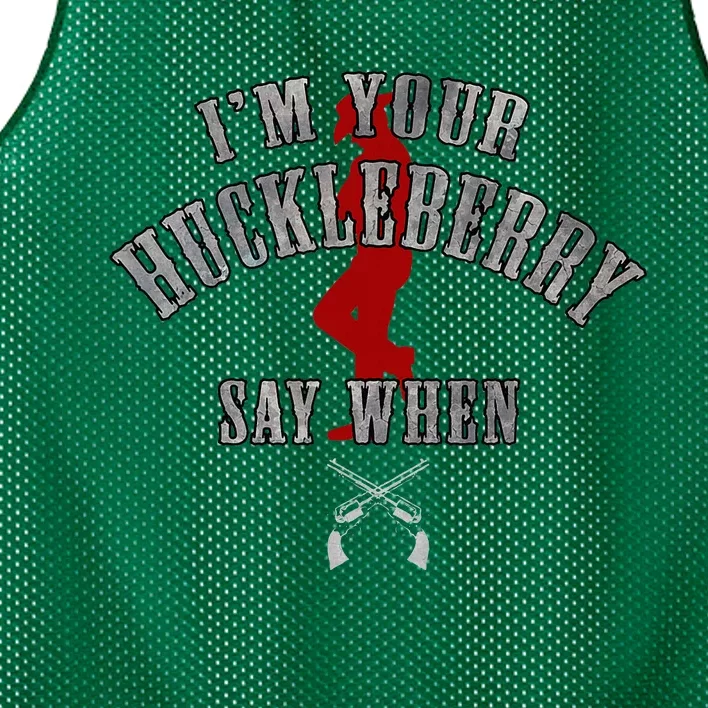 IM YouRe Huckleberry Say When Mesh Reversible Basketball Jersey Tank