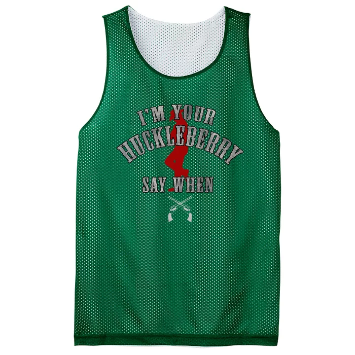 IM YouRe Huckleberry Say When Mesh Reversible Basketball Jersey Tank