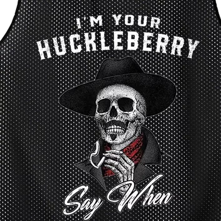 Im Your Huckleberry Say When Doc Holiday Mesh Reversible Basketball Jersey Tank