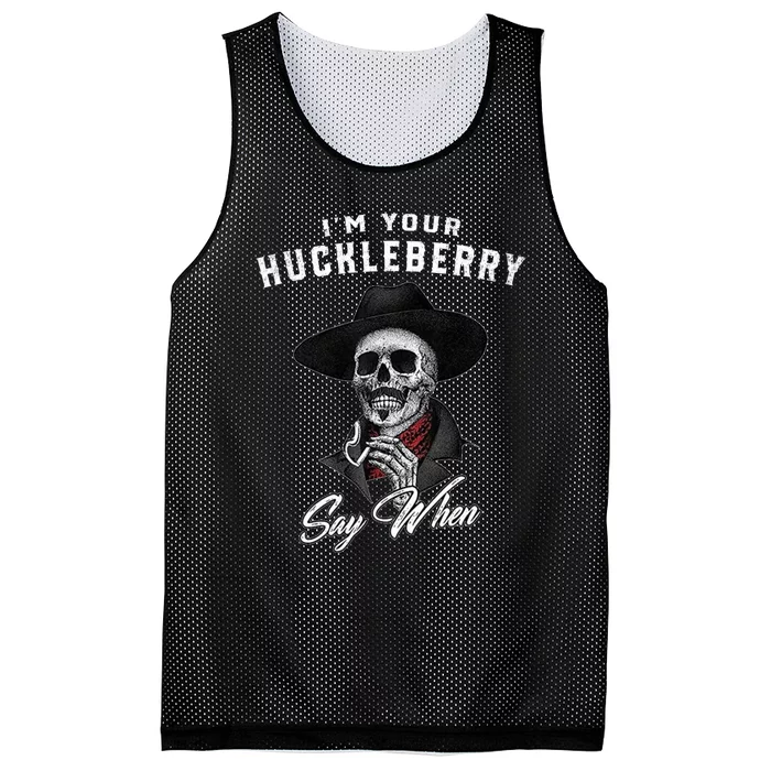 Im Your Huckleberry Say When Doc Holiday Mesh Reversible Basketball Jersey Tank