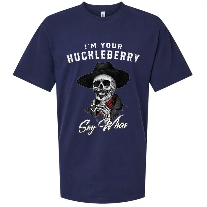 Im Your Huckleberry Say When Doc Holiday Sueded Cloud Jersey T-Shirt