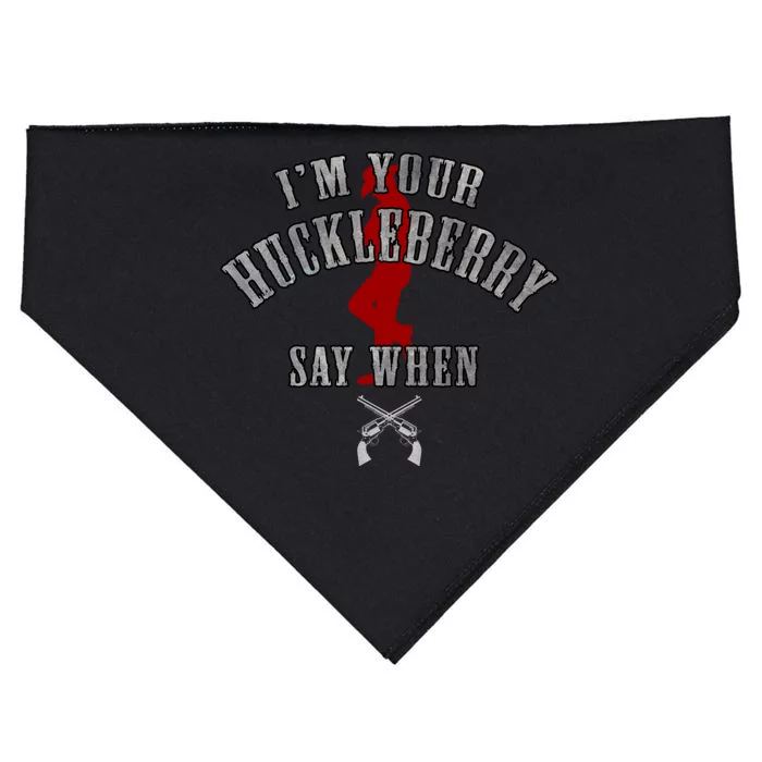 Im Your Huckleberry Say When Doc Holiday USA-Made Doggie Bandana