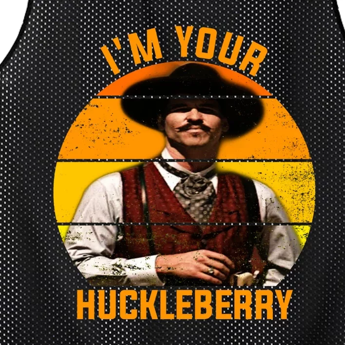 I'm Your Huckleberry Tombstone Mesh Reversible Basketball Jersey Tank