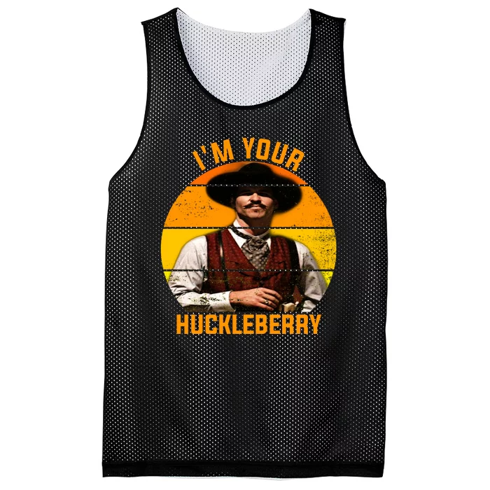 I'm Your Huckleberry Tombstone Mesh Reversible Basketball Jersey Tank