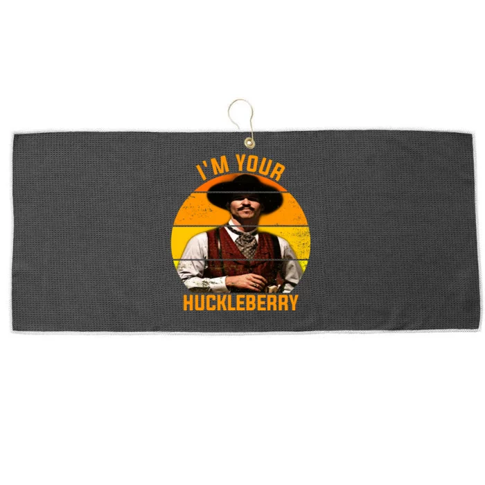 I'm Your Huckleberry Tombstone Large Microfiber Waffle Golf Towel