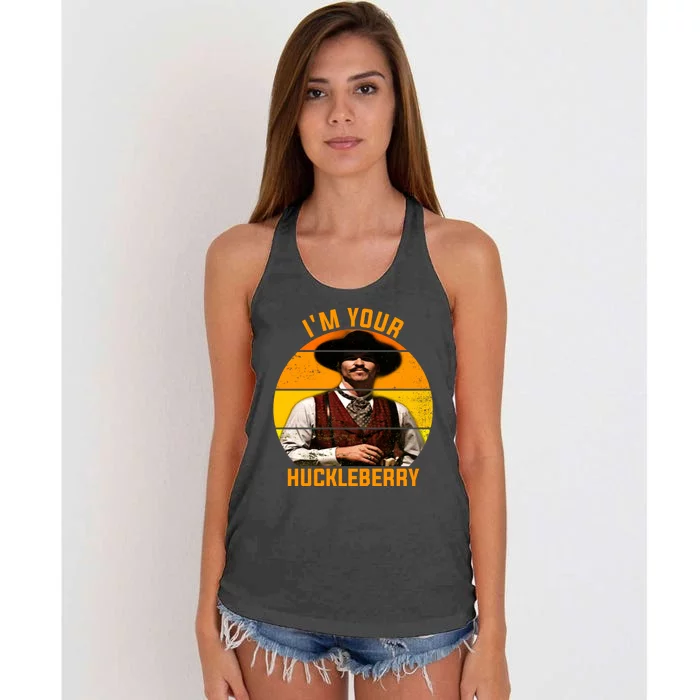 I'm Your Huckleberry Tombstone Women's Knotted Racerback Tank