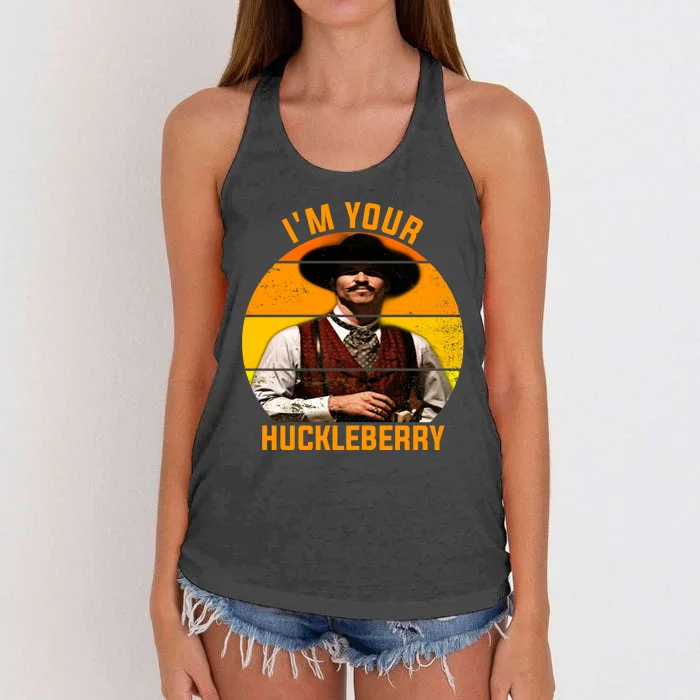 I'm Your Huckleberry Tombstone Women's Knotted Racerback Tank