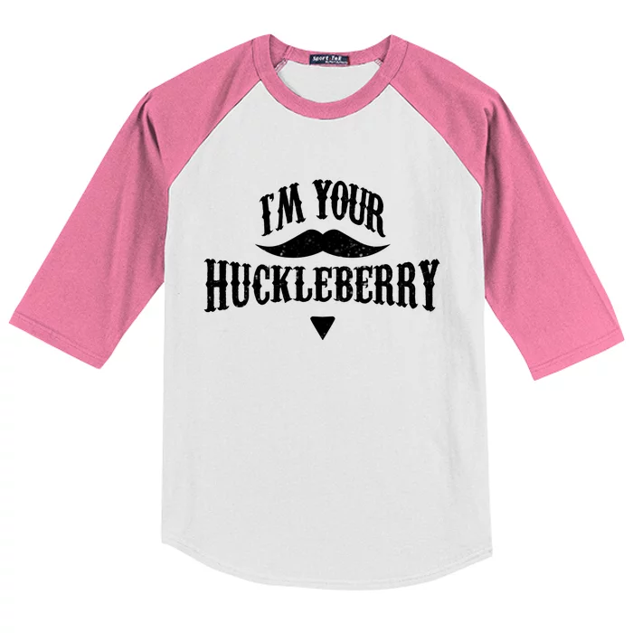 IM Your Huckleberry Tombstone Doc Holliday Parody Kids Colorblock Raglan Jersey