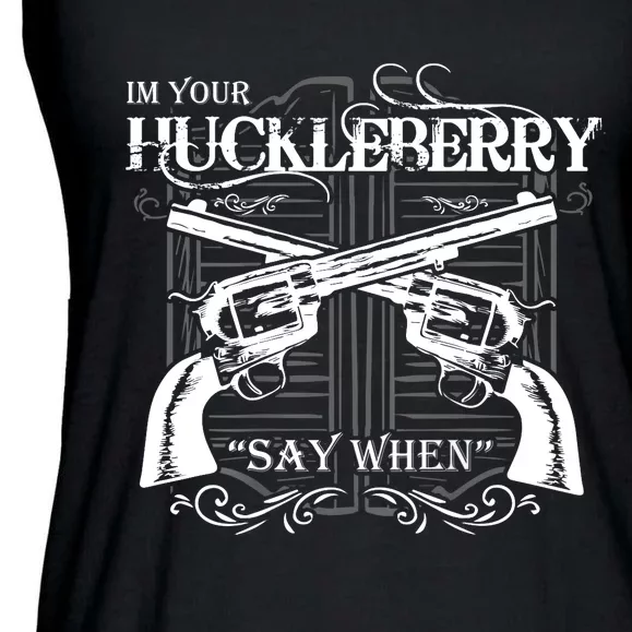 "I'm Your Huckleberry" Ladies Essential Flowy Tank