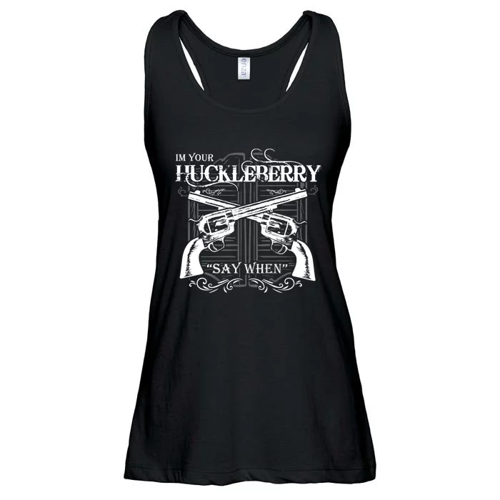 "I'm Your Huckleberry" Ladies Essential Flowy Tank