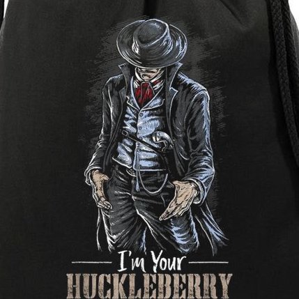 I'm Your Huckleberry Cowboy Quote And Funny Sayings Drawstring Bag