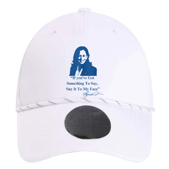 If You Have Something To Say It To My Face Kamala Harris Performance The Dyno Cap