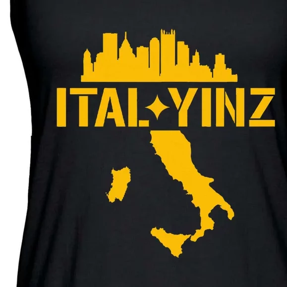 Ital Yinz Italian Pittsburgher Ladies Essential Flowy Tank