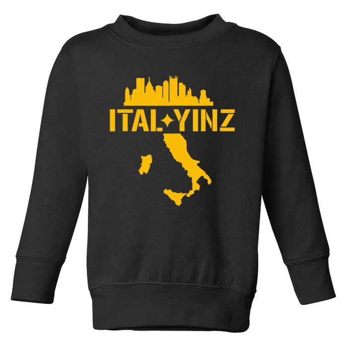 Ital Yinz Italian Pittsburgher Toddler Sweatshirt