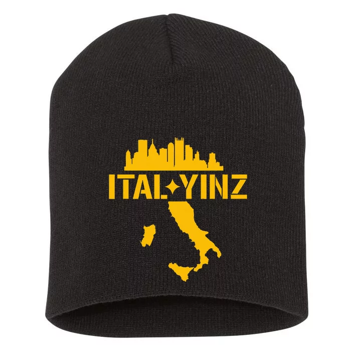 Ital Yinz Italian Pittsburgher Short Acrylic Beanie